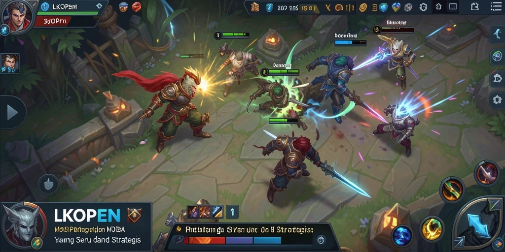 Tampilan gameplay yang menegangkan dan aksi seru dalam LKOPEN.