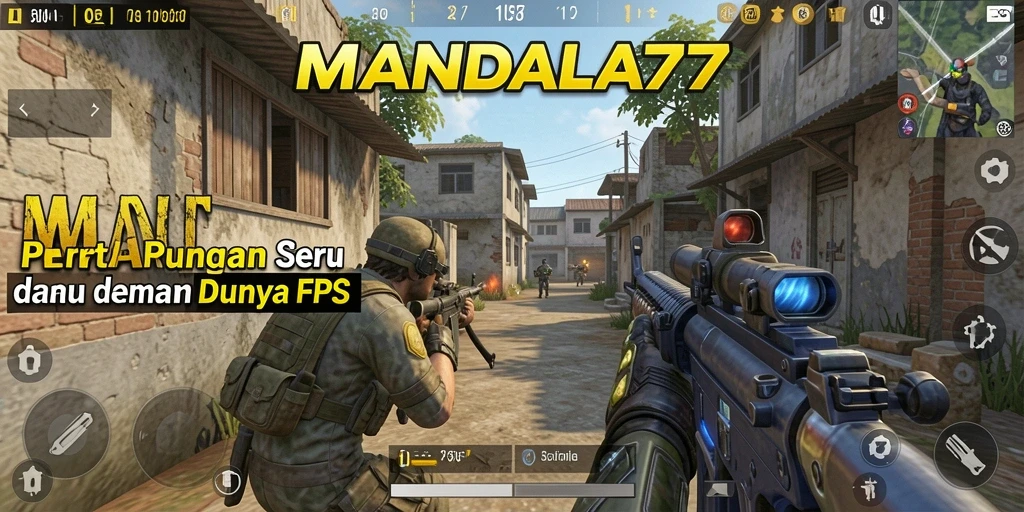 Tangkapan layar menampilkan pertempuran intens dalam <strong>MANDALA77</strong> dengan grafik yang menawan.
