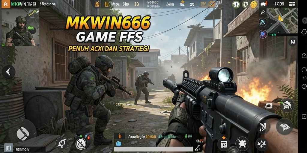 Gameplay MKWIN666 yang intens dan seru dalam pertempuran FPS.