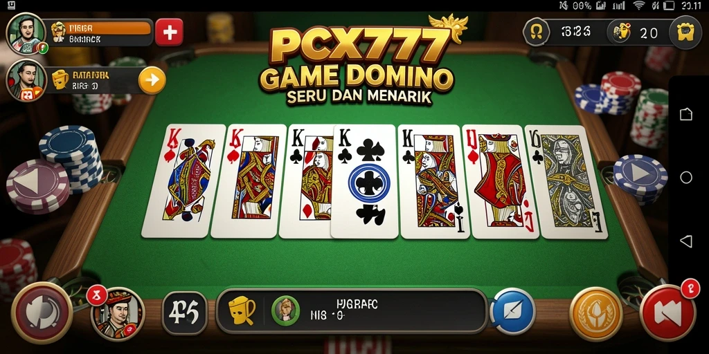 Tangkapan layar utama gameplay Domino yang menegangkan.