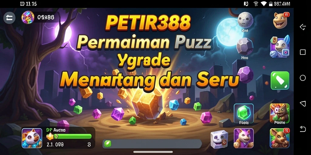 Tampilan menarik dari gameplay PETIR388 yang penuh warna.