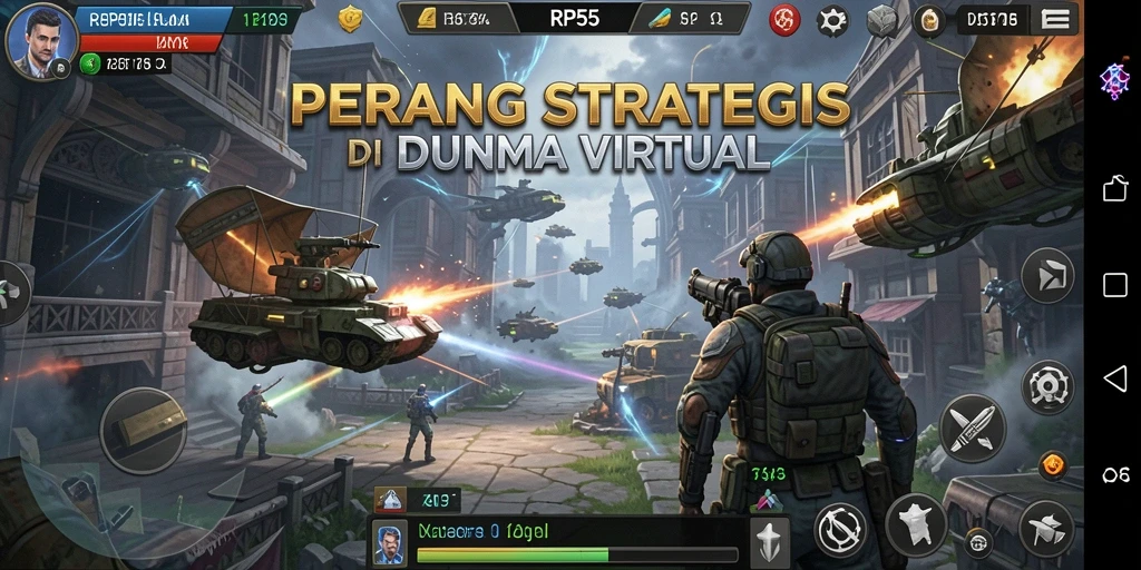 Screenshot menunjukkan aksi pertempuran seru dalam RP55.