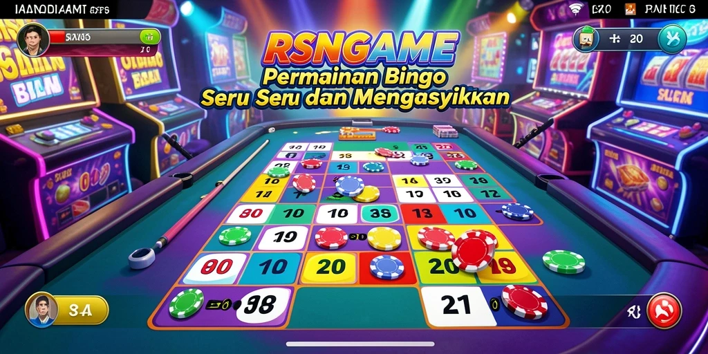 Tampilan menarik dari gameplay Bingo di RSNGAME.