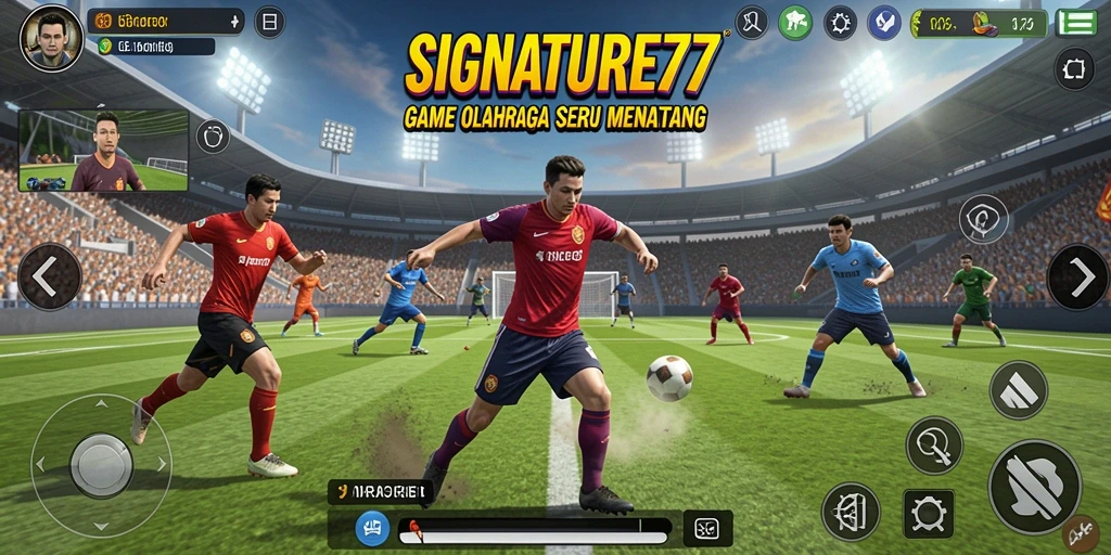Tampilan gameplay yang seru dan dinamis di SIGNATURE77.