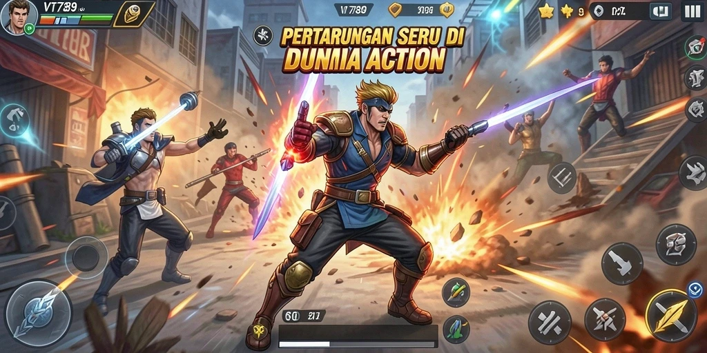 Gameplay mendebarkan dengan aksi tanpa henti di VT789.